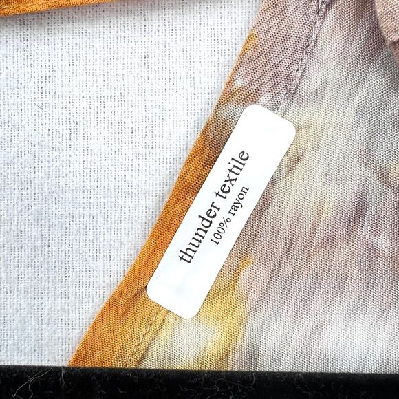 Tie Dye Short Kimono Womens One Size Orange Gray Boho Festival THUNDER TEXTILE - Picture 10 of 10
